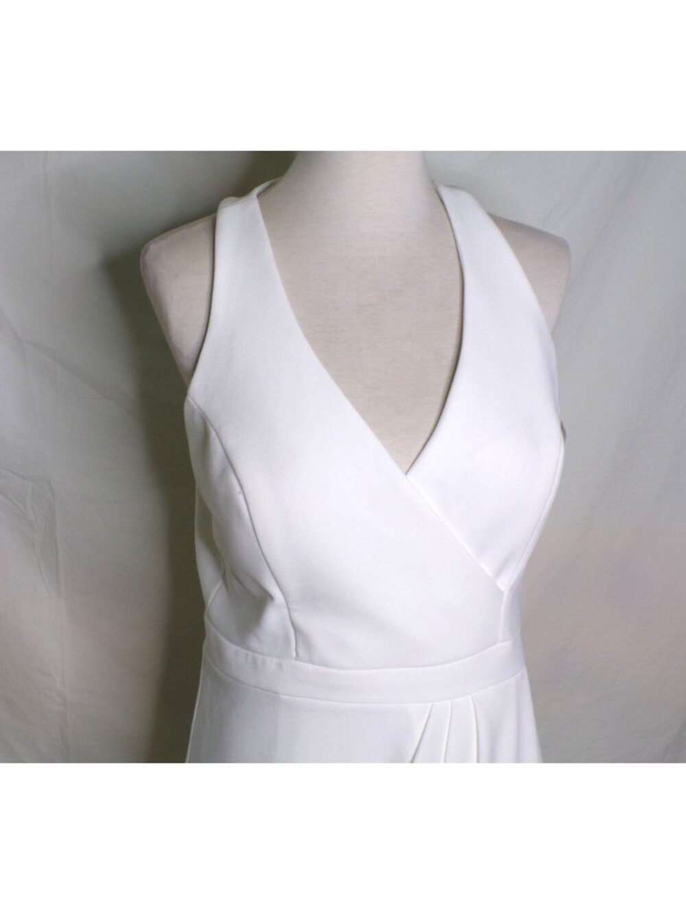 🆕XSCAPE Tulip Hem Sleeveless Gown Dress Ivory 2 - Picture 7 of 11